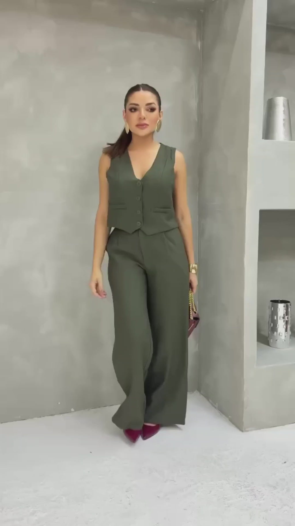 Conjunto Sastrero Olive