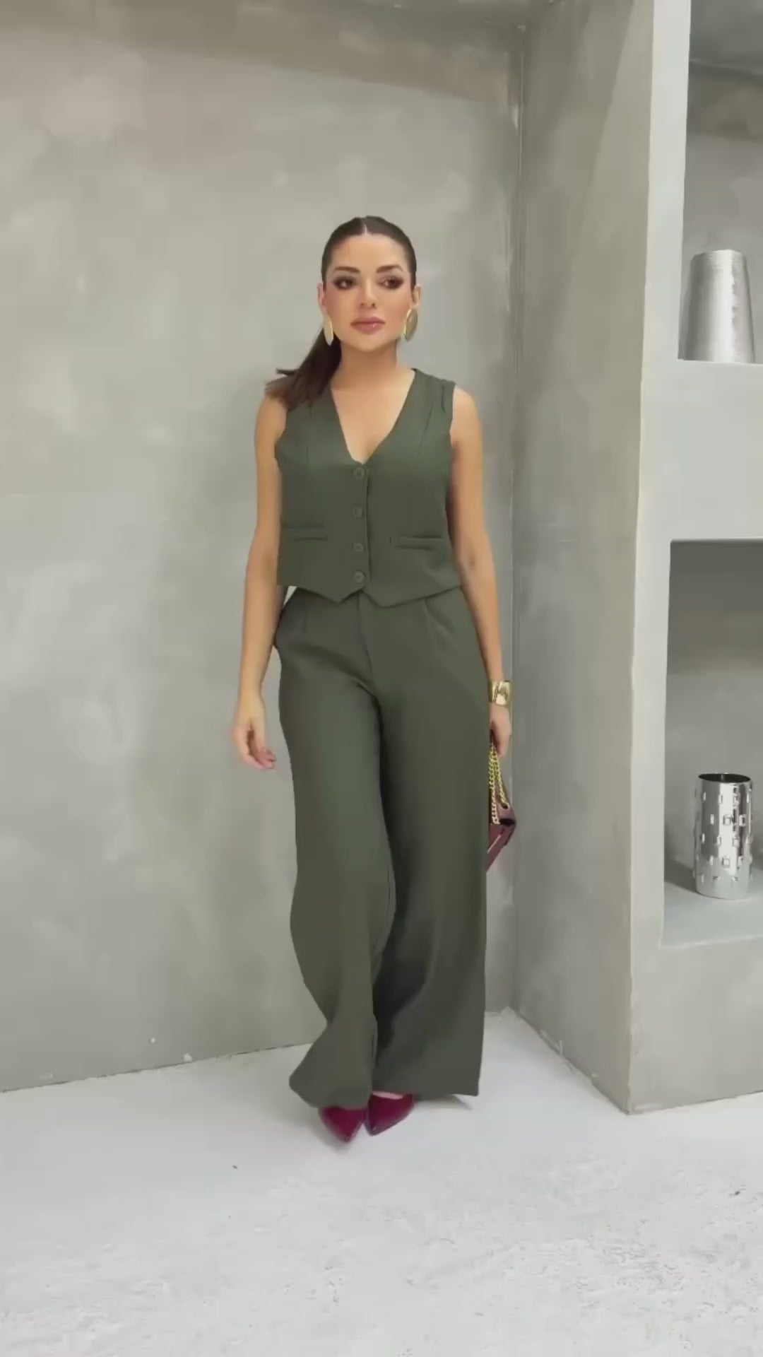 Conjunto Sastrero Olive