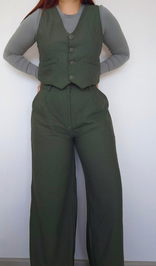 Conjunto Sastrero Olive